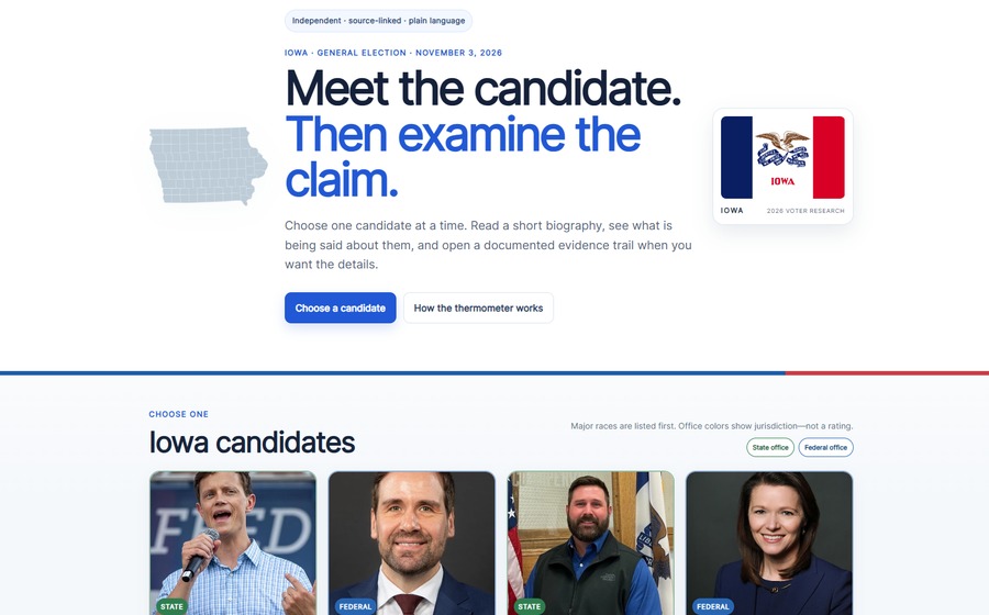 IA Fact Check website
